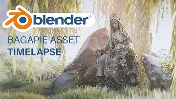 TIMELAPSE BagaPie Asset. Blender 3.0 Timelapse
