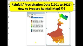 Rainfall Map in ArcGIS || Annual Average Rainfall Map in ArcGIS ||How to Download Precipitation Data