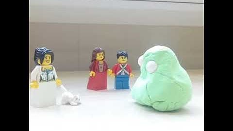 Mr Blobby the Blob Monster (lego animation)