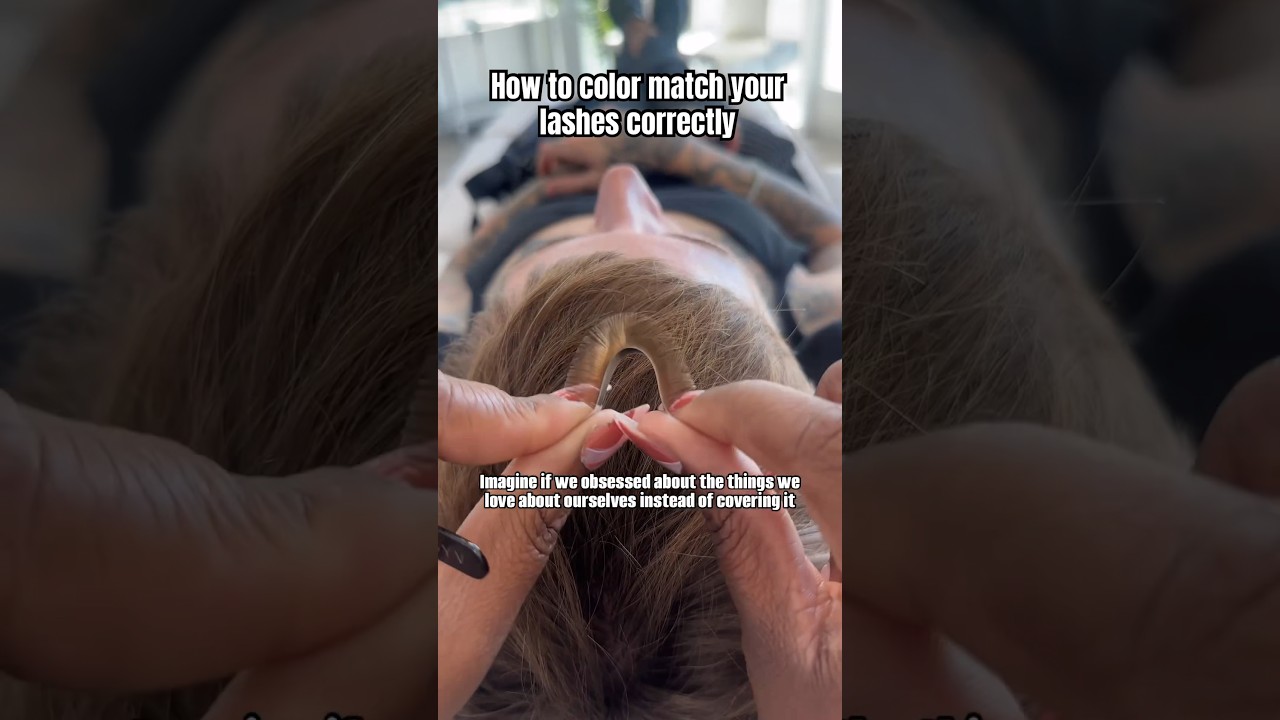 How to COLOR MATCH your lashes 
