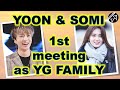 WINNER's Yoon & SOMI meet for the 1st time (funny & awkward? hahaha) || YG FAMILY interaction moment