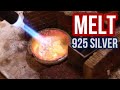 【銀板を作る方法】How to make a SIVER PLATE☆Melting 925 SILVER