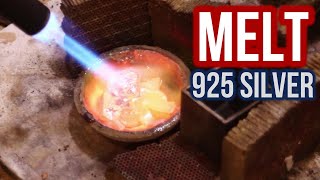【銀板を作る方法】How to make a SIVER PLATE☆Melting 925 SILVER