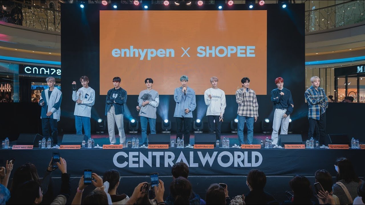 ENHYPEN makes Thailand crazy! Shopee Fansign event becomes a sea