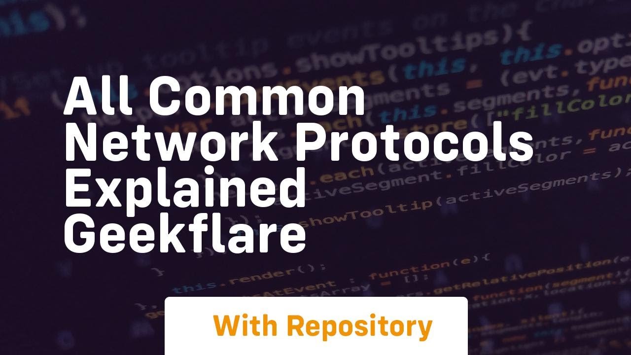 all common network protocols explained geekflare - YouTube
