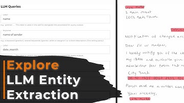 Explore LLM Entity Extraction – Extract valuable data from unstructured documents