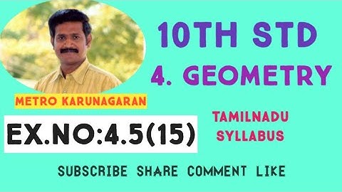 10th Std Maths Ex.4.5(15) In figure if PR is tangent to the circle at P and O is the centre of the c