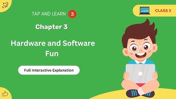 CBSE Class 3 Chapter 3 : Hardware and Software Fun interactive explanation
