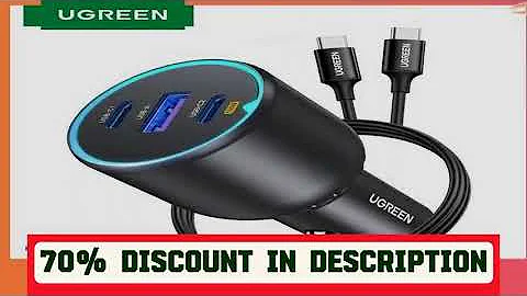 A must-have product! UGREEN 130W USB C Fast Car Charger with PD Cable for For Xiaomi iPhone 17 Sam