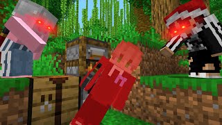 Minecraft Manhunt, But The Hunters Can One Hit Me...