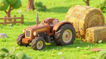 Tractor Tucked Next to the Haystack | Gentle Kids Nursery Rhyme & Farm Song