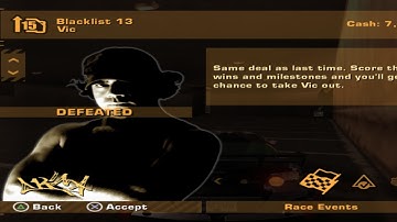 Need For Speed Most Wanted Black Edition : Lets race against Blacklist #13 "Vic". AetherSX2.