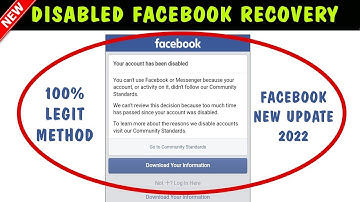 How To Recover Disabled Facebook Account 2022 | Your Account Has Been Disabled Problem Solution 2022