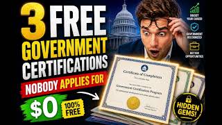 Detalles 🚨 3 FREE Government Certifications Nobody Is Applying For! 🇺🇸💰 Guía