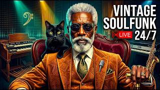 🔥 Vintage 70s Soul Funk Groove 24/7 | Raw Deep Bass &amp; Ultra-Dry Retro Vibes