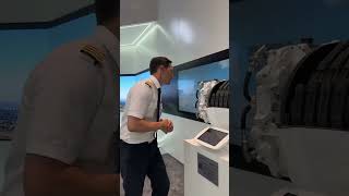@flywithcaptainjoe explores our engines on display at the #ParisAirShow!