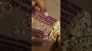 we are making handmade necklace with ?flowers latest design kundan pearl design realstones design1??