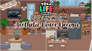 Toca boca Aesthetic Chocolate Brown Free House Design ?? | Toca Life World