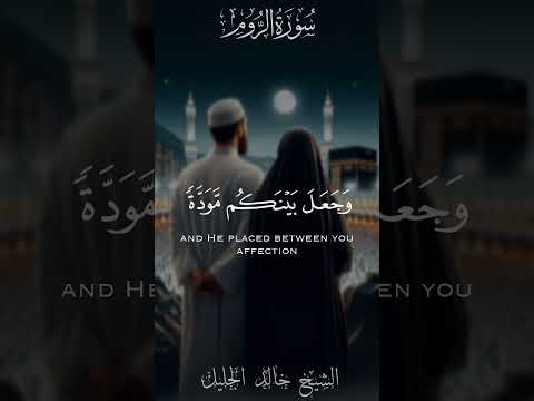 ومن آياته أن خلق لكم من أنفسكم أزواجا لتسكنوا إليها الشيخ خالد الجليل