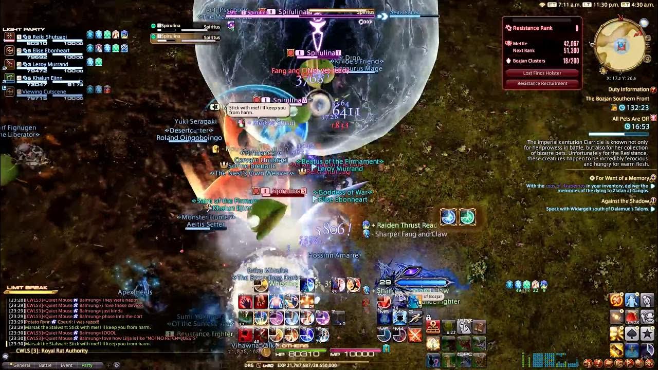 FFXIV Bozja Skirmish All Pets Are Off (Southern Front) YouTube