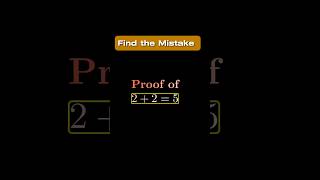 2+2=5 Impossible | find the Mistake #maths