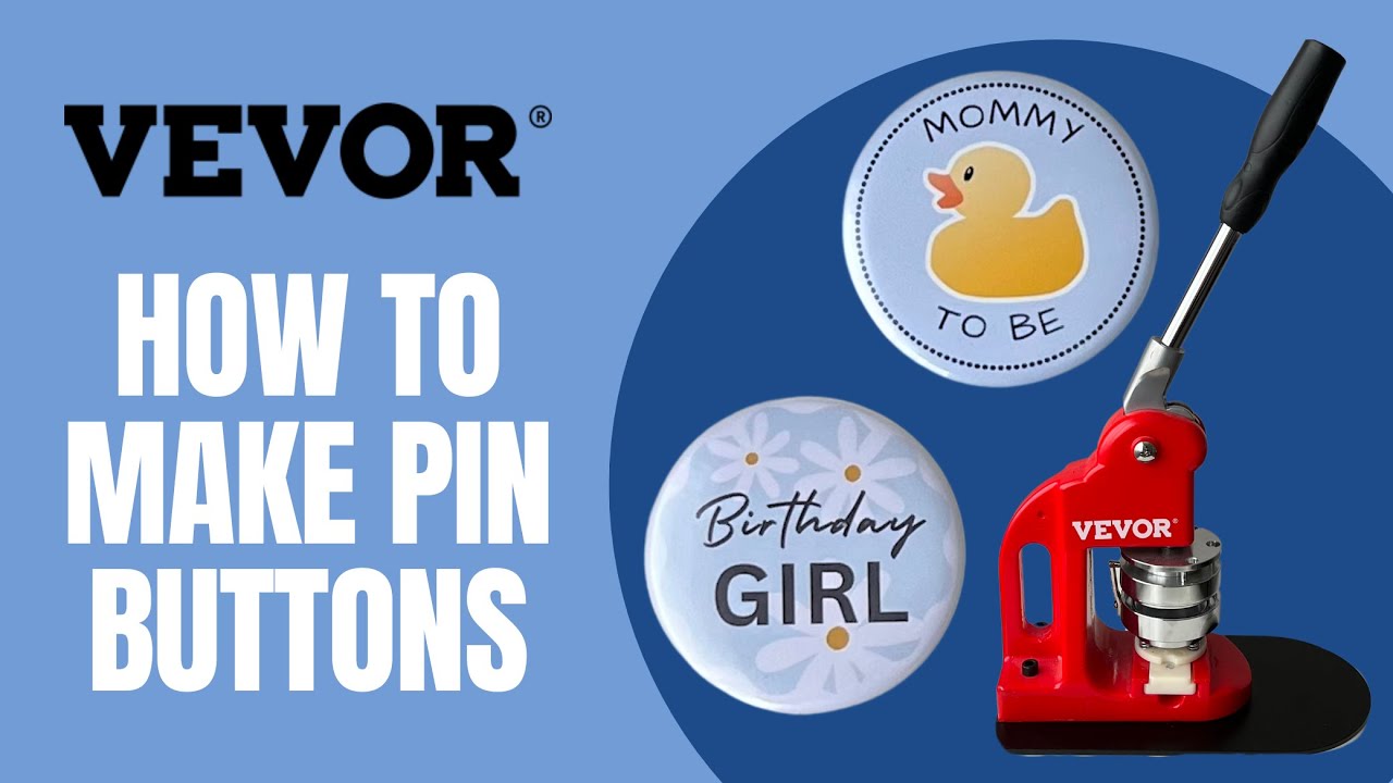 How to Make a Button with the Vevor Pin Maker Machine