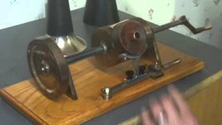 1892 gillette tinfoil phonograph / recording on Copper foil