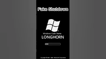 Windows Longhorn Fake Real Startup And Shutdown Sounds 