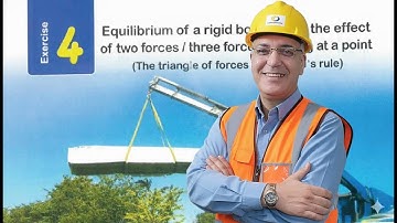 solving exercise 4 applied, EQUILIBRIUM OF A RIGID BODY UNDER THE EFFECT OF TWO - THREE FORCES, 2026