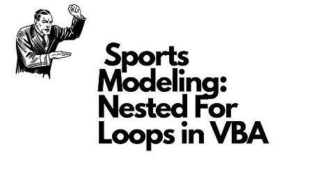 Sports Modeling VBA Nested For Loops