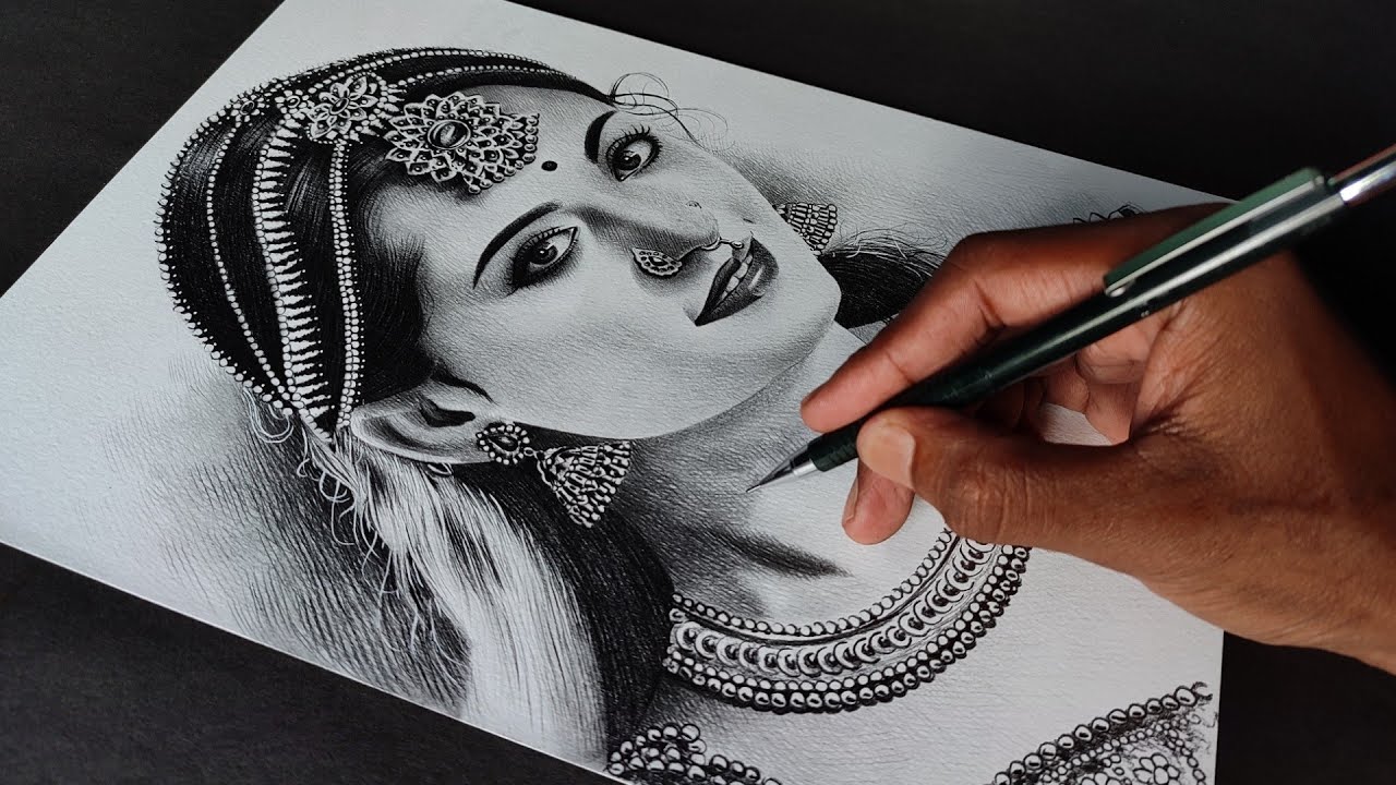 Anushka Shetty Pencil Drawing  Portrait sketches Portrait India art