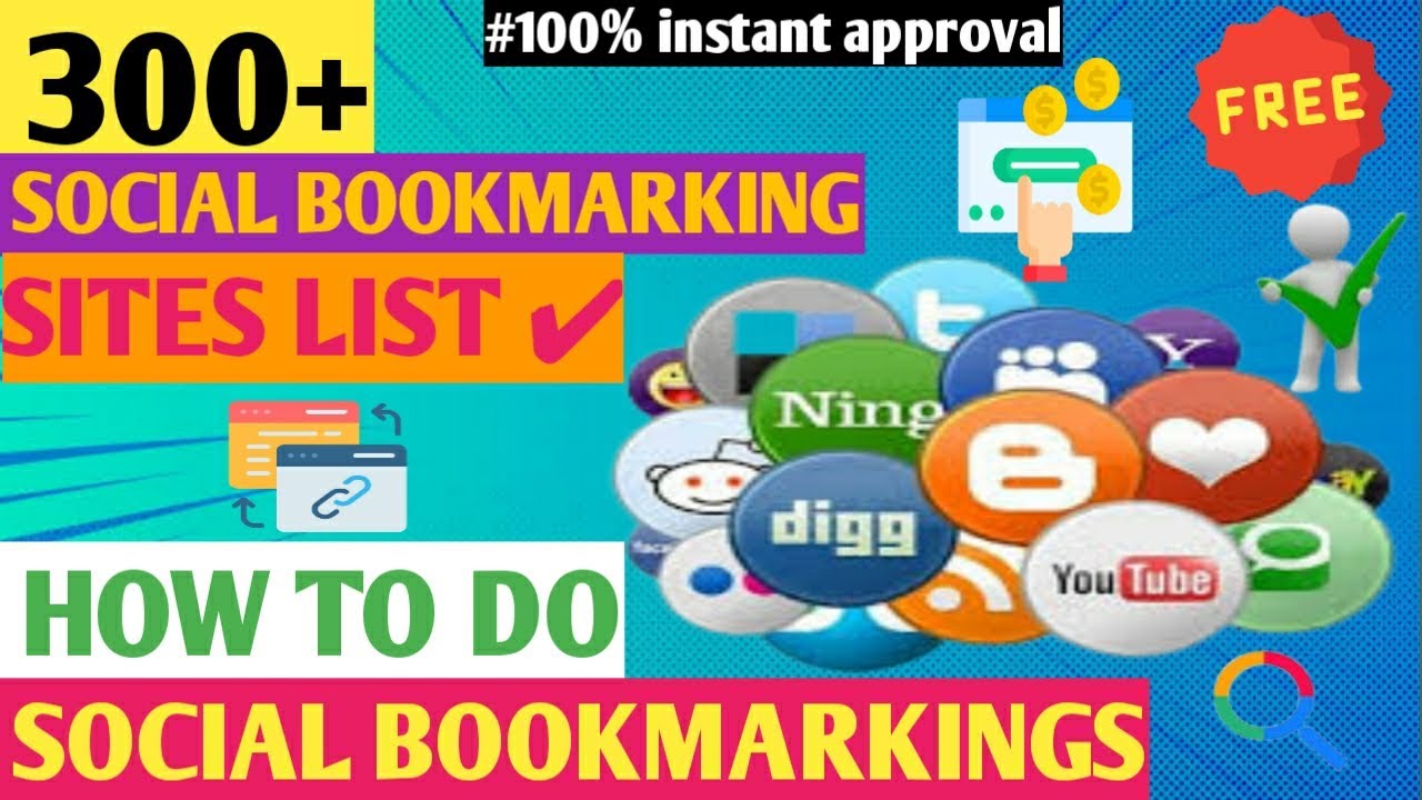 How to do Social Bookmarkings in 2023 | 100% Instant Approval | 300+ Free Social Book marking Sites