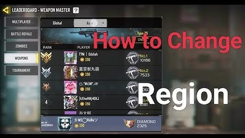 How To Change Region In Call Of Duty Mobile Global or Garena | COD MOBILE #Ranamscodm