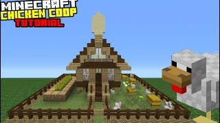 chicken coop minecraft tutorial barn farm building horse
