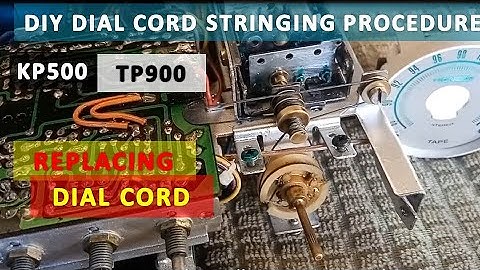 DIY Dial Cord Stringing Procedure for Pioneer KP500 and TP900  │ Re-upload  │ Tutorial