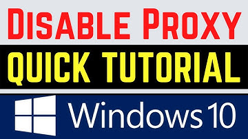How to Disable PROXY Settings in Windows 10 Permanently | Turn Off Proxy Server [QUICK WAY]