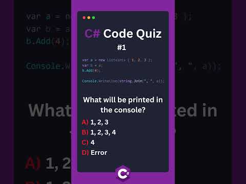 C# Code Quiz:
