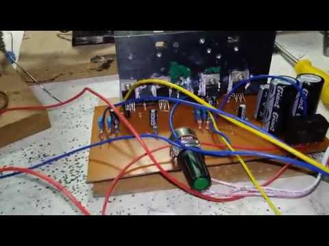 Amplificador TDA 2050 64 watts Em Bridge Stereo Placa (vídeo final ...