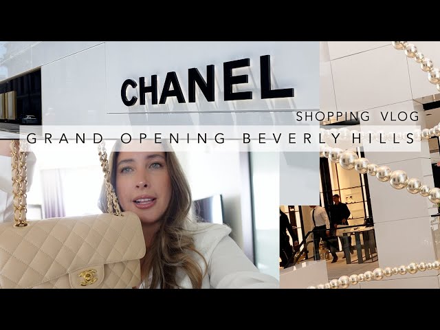 NEW CHANEL BOUTIQUE in BEVERLY HILLS GRAND OPENING + HERMES KELLY Cartier  LV Shopping 