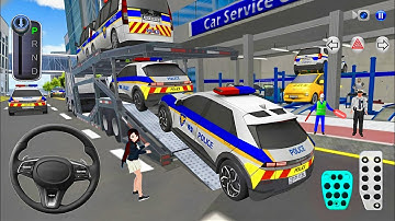 Police Cars Transport to Repair Shop & Police Station🔧🚔 3D Driving Class 2025 - Android Gameplay🎮