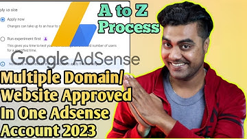 Multiple Domain/Website Approved In One Adsense Account 2023 👍 || Step by Step | 2023 Hindi Tutorial