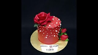 Red Rose Theme Custom Cake | Order Online Cake in Lahore