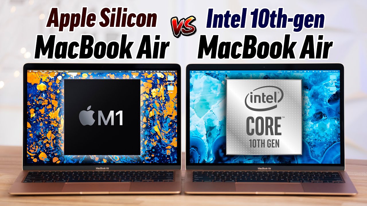 Apple m1 macbook vs intel in key