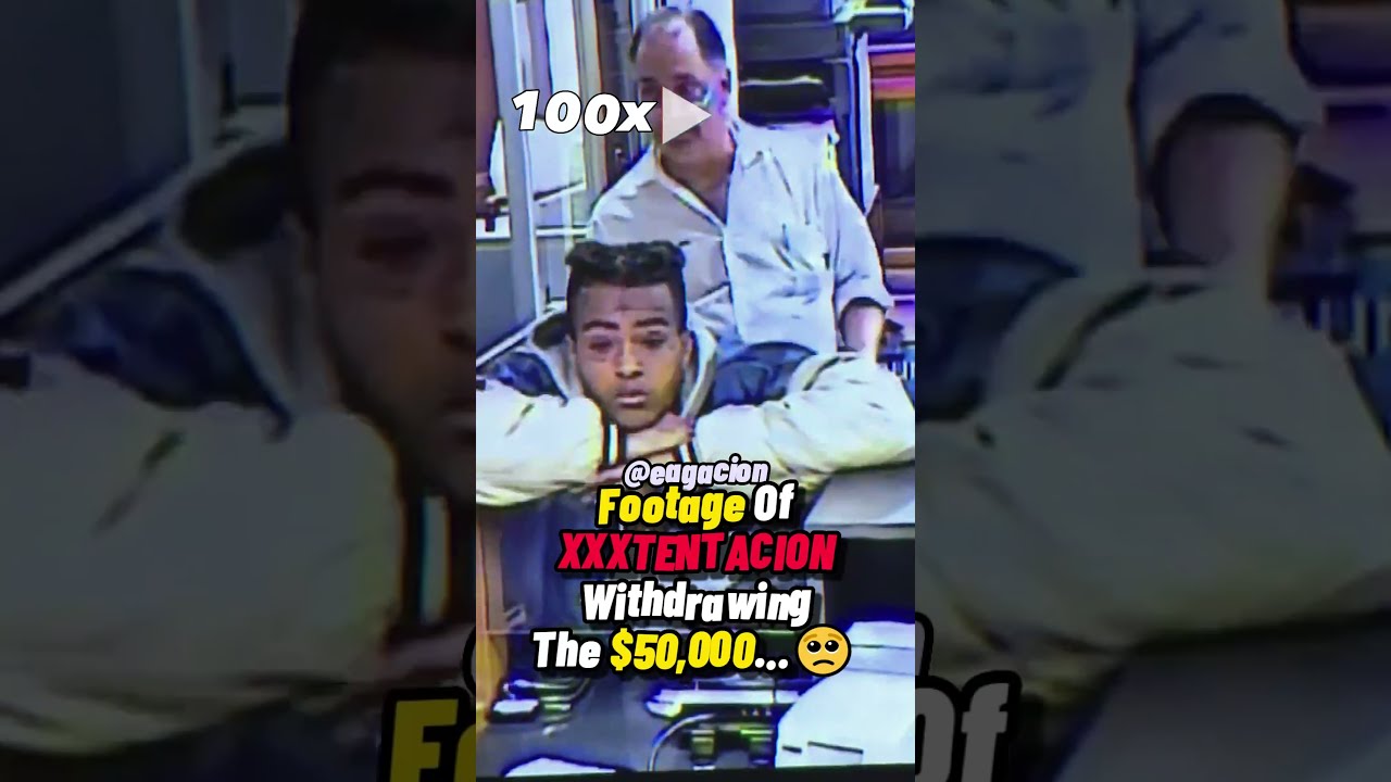 Footage Of XXXTENTACION Withdrawing 50 000 For His Motorcycle 