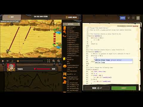 CodeCombat - Zig Zag And Zoom - JavaScript
