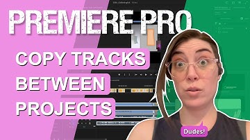 Premiere Pro How To Copy Paste Tracks (between projects)