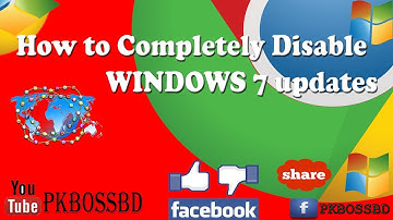 How to Completely Disable WINDOWS 7 updates
