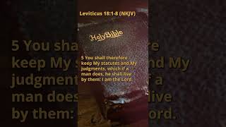 Leviticus 18:1-8 (NKJV)