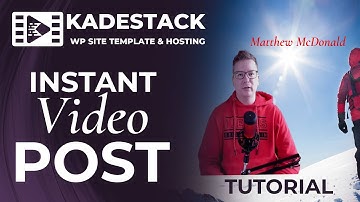 Instant Video Post Premium VIP Tutorial Kadestack