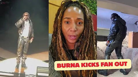 Burna boy Kicks Fans out of his Concert for Sleeping